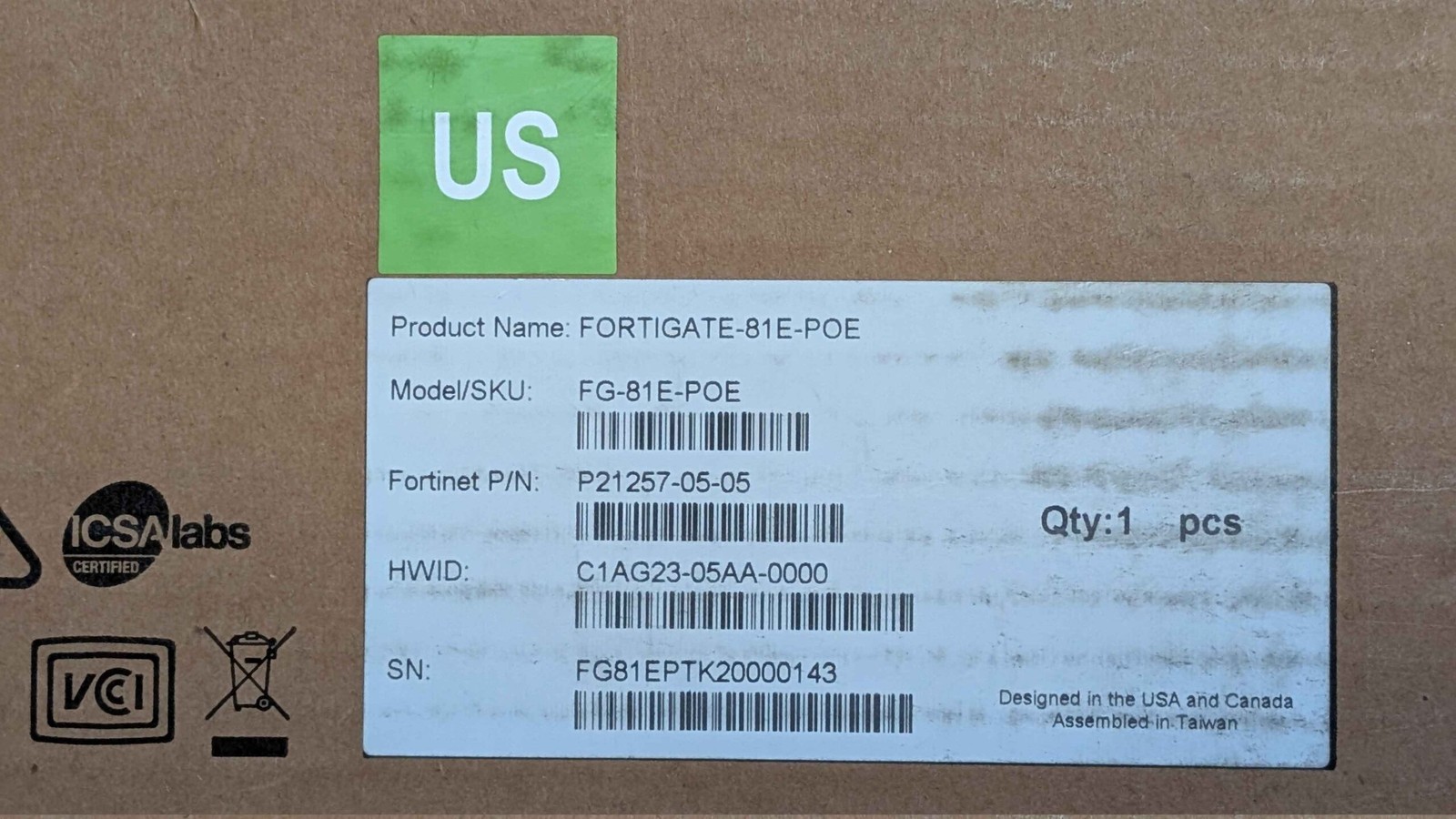 Fortinet FortiGate-81E-POE Firewall FG-81E-PoE