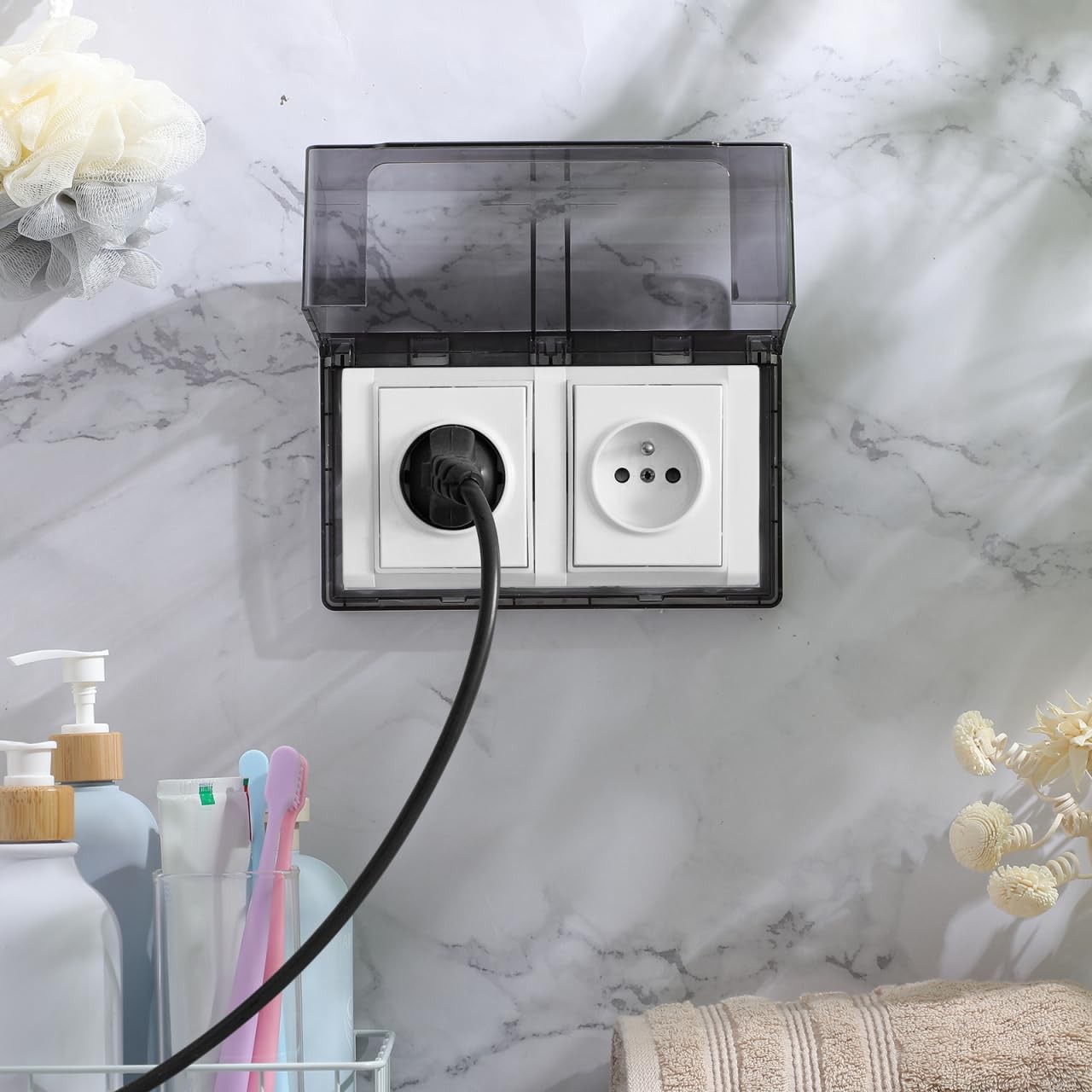 Weatherproof Outlet Cover Double Position Waterproof Socket Protector