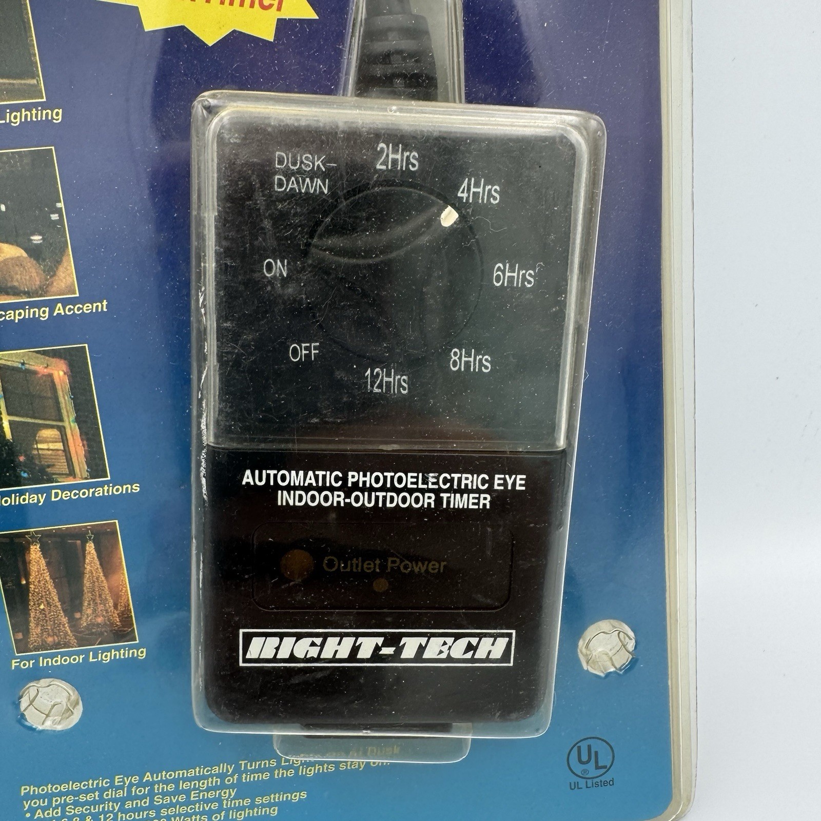 Right Tech Automatic Indoor Outdoor Timer Lighting Control Photoelectic Eye