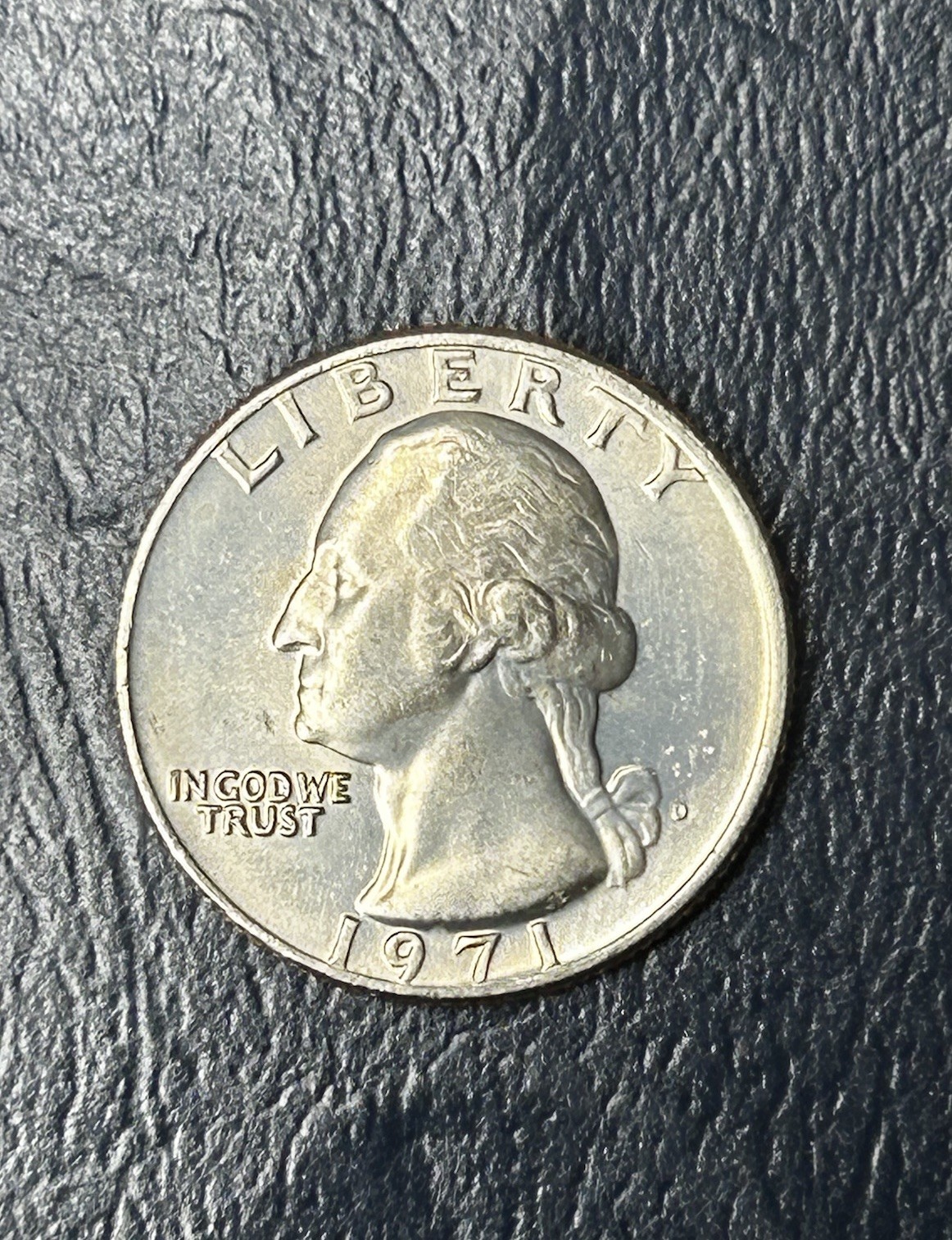1971 D Washington Quarter Brilliant Uncirculated Full Feathers Mint State #L89
