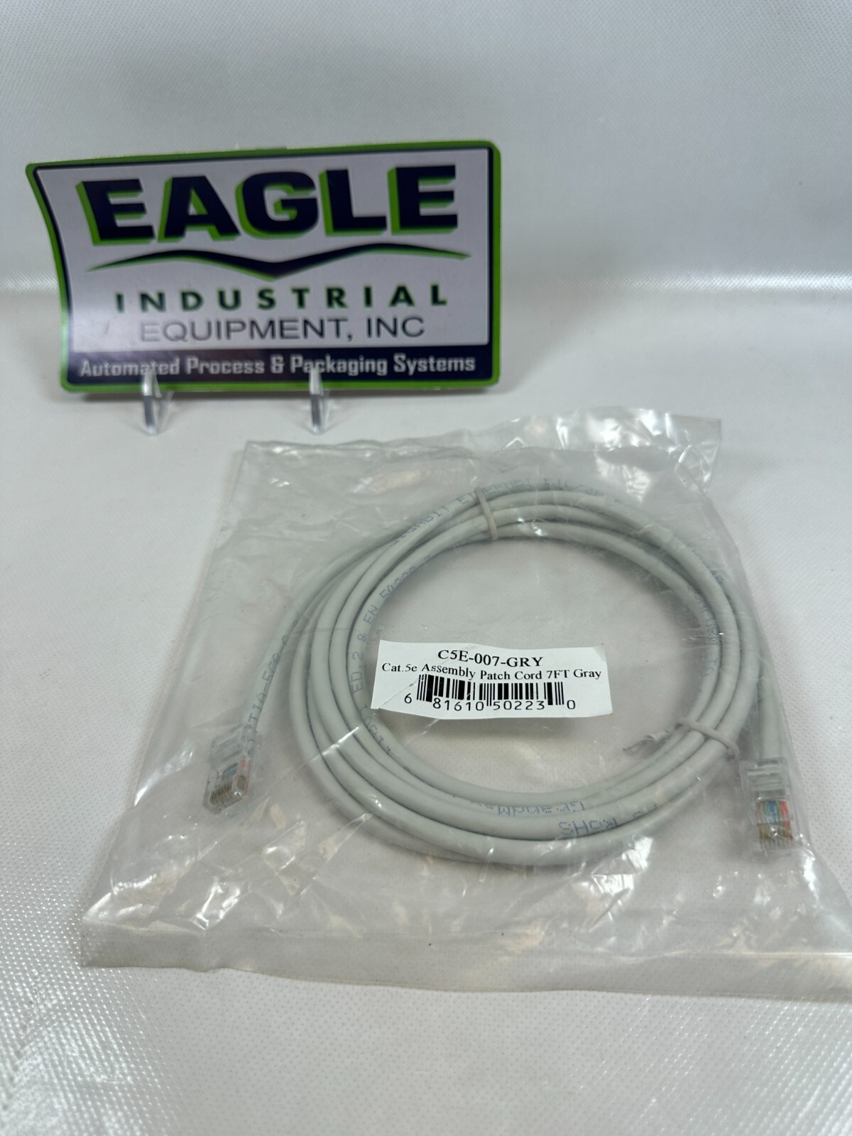 7 Foot Grey - Ethernet Network Cable - Cat5e Patch Cord - 7 Ft   NEW FAST SHIP
