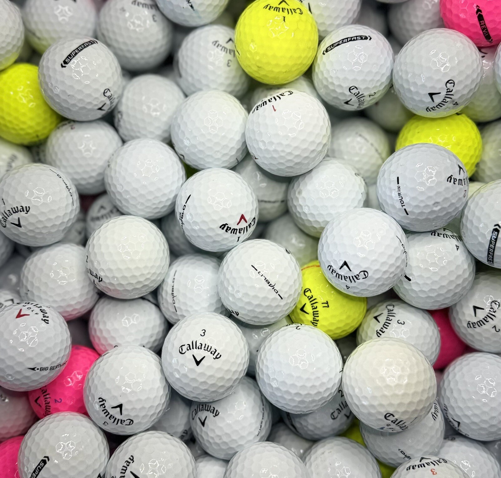 100 Callaway Golf Balls 5/4A+ Mint  Free Shipping
