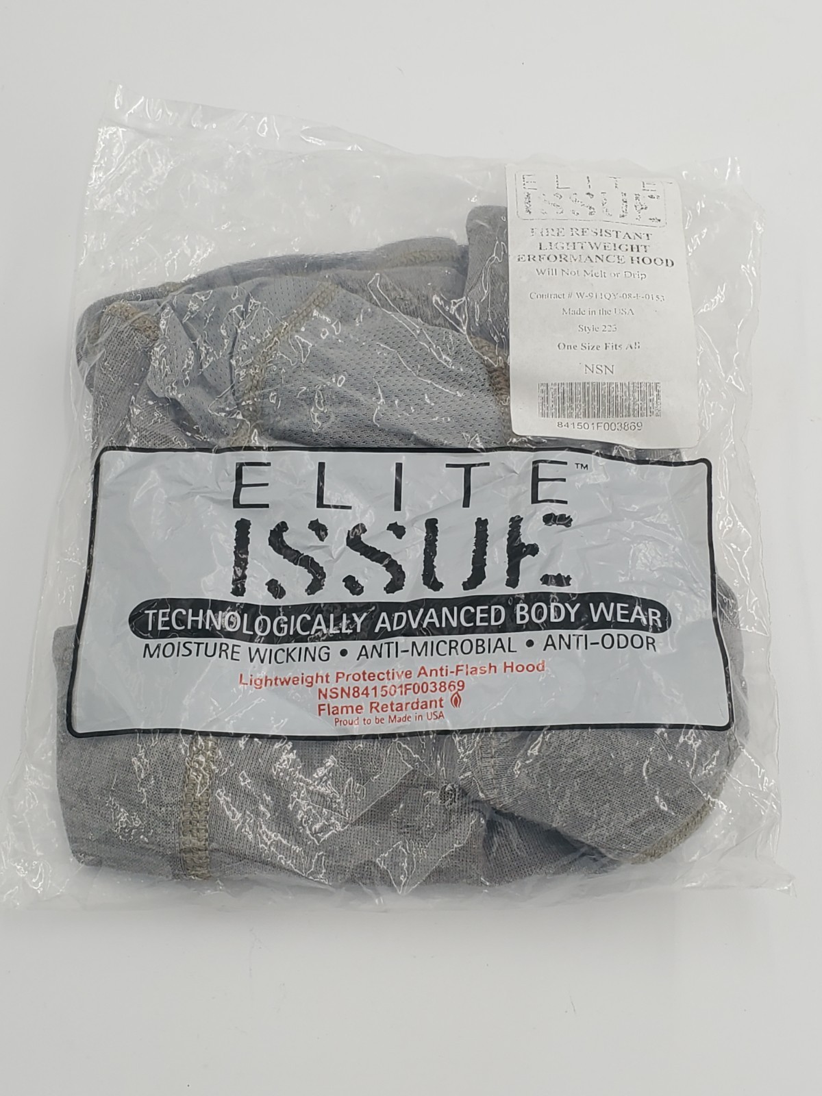 US Army Elite Issue Fire Resistant Lightweight Performance Hood Balaclava 1 Size