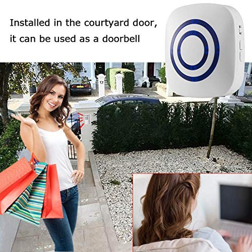 Seanme Motion Sensor Alarm, Wireless Driveway Home Security White
