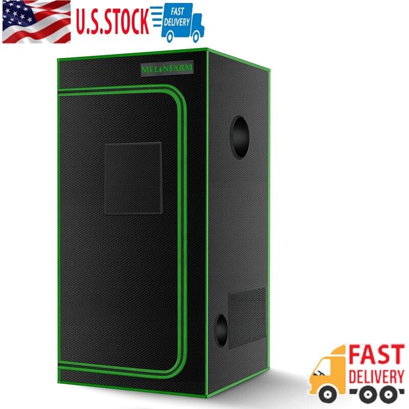 2x2 Hydroponic Indoor Grow Tent High Reflective Diamond Mylar Canvas Plant Box