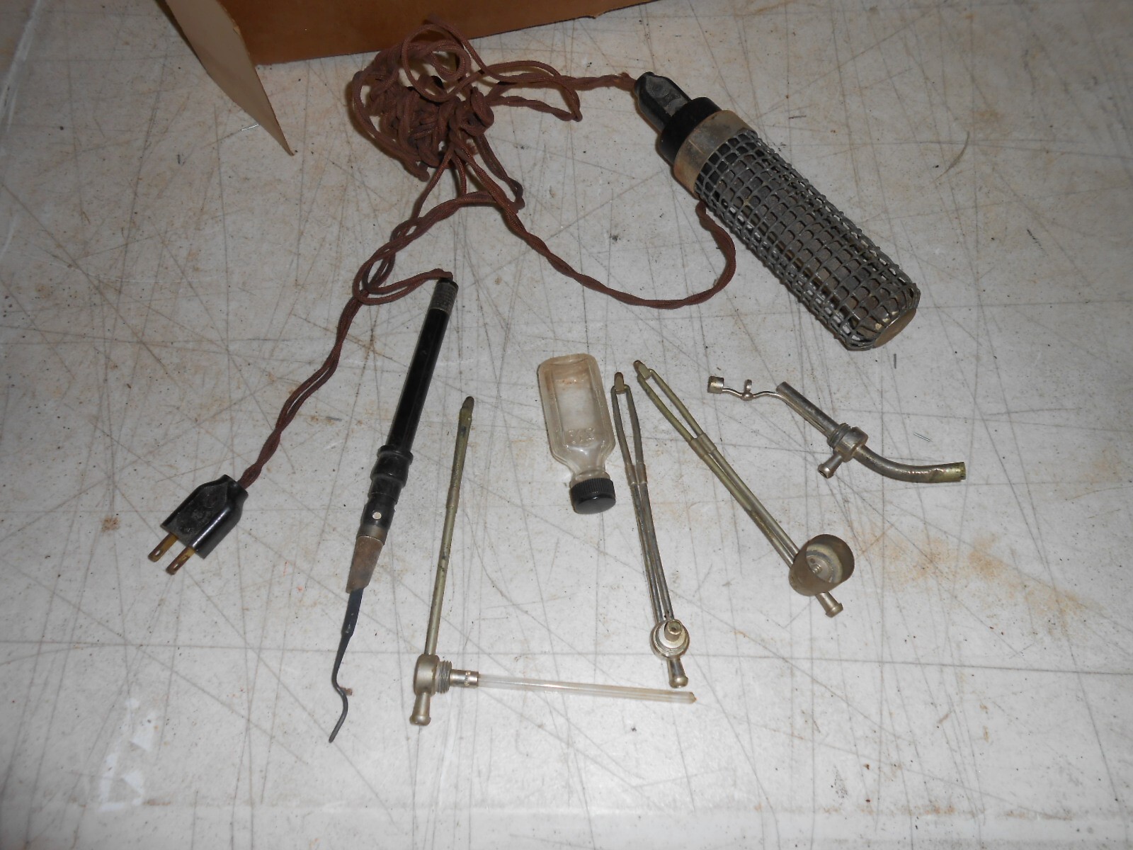 Vintage 1920s Post Electric Co Wand Kit Science Equipment Pharmacy Apothacary