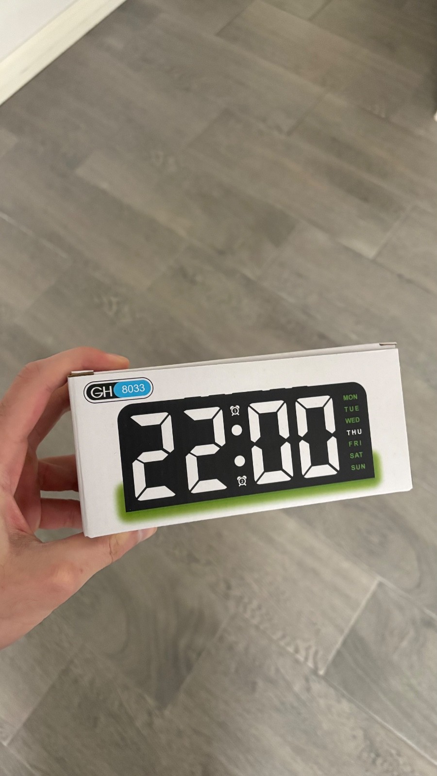 Digital Black Alarm Clock