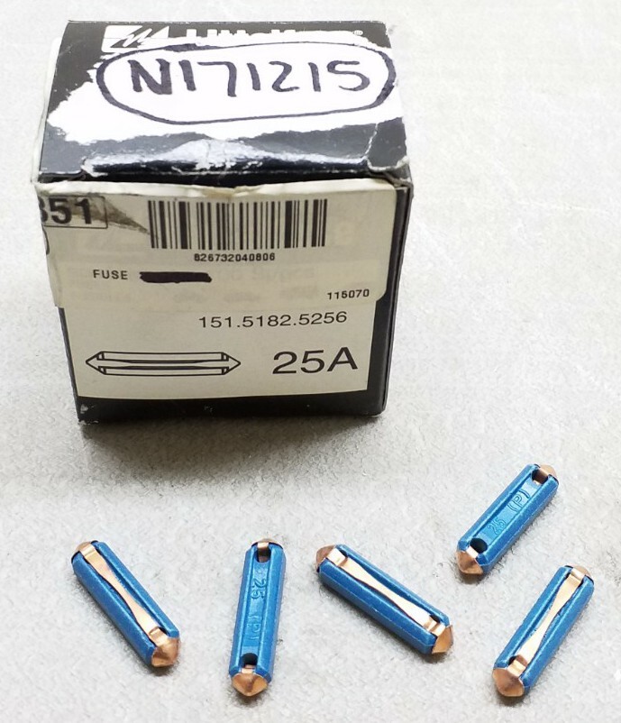 N171215 Littelfuse 25A Fuse Set Of 5 Free Shipping Free Returns 1783026
