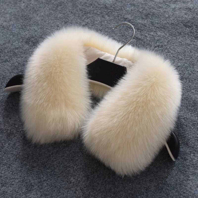 Replacement Faux Fur Collar Unisex Fluffy Neck Scarf Coat Warmer Accessory