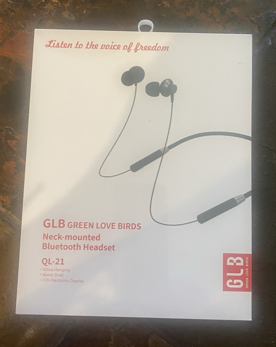 GLB Green Love Birds QL-21 Neck-mounted Bluetooth 5.0 Headset