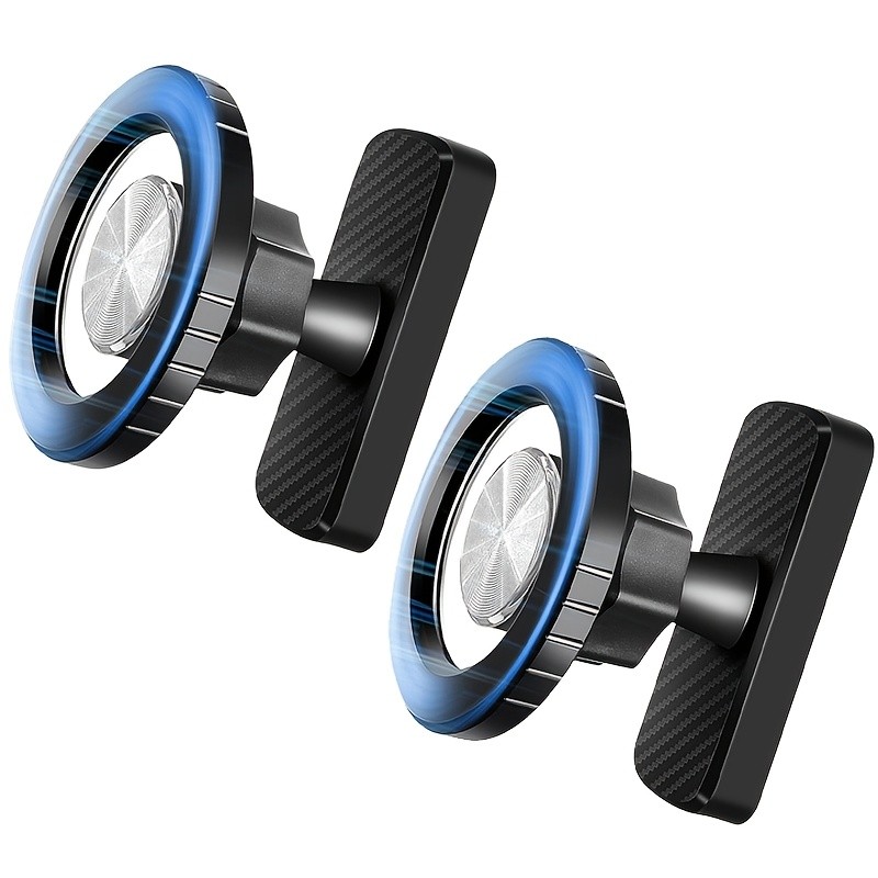 Magnetic Golf Cart Phone Holder 2 Pack with 360° Rotation Adjustable Viewing