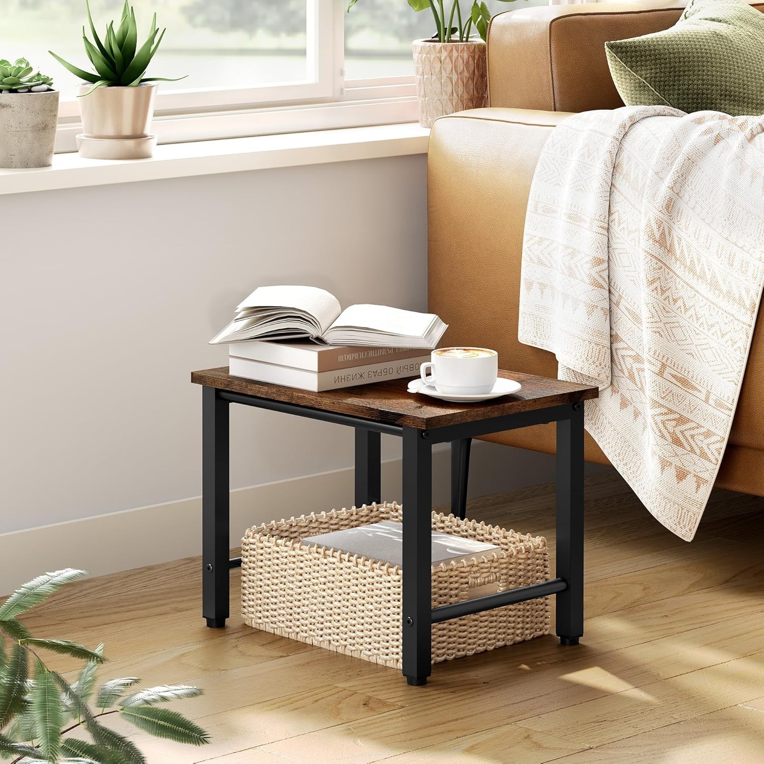 Printer Stand-Desktop Shelf Storage Organizer Printers,Small End Table Book