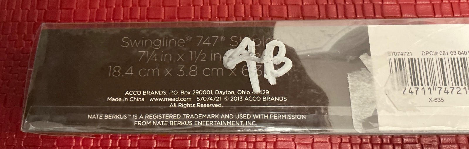 Nate Berkus x Swingline 747 Business Stapler Gold Metallic Limited Edition NEW