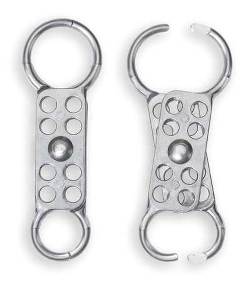 MASTER LOCK 429 5-7/8" Aluminum Dual End Lockout Hasp, Silver PK/6