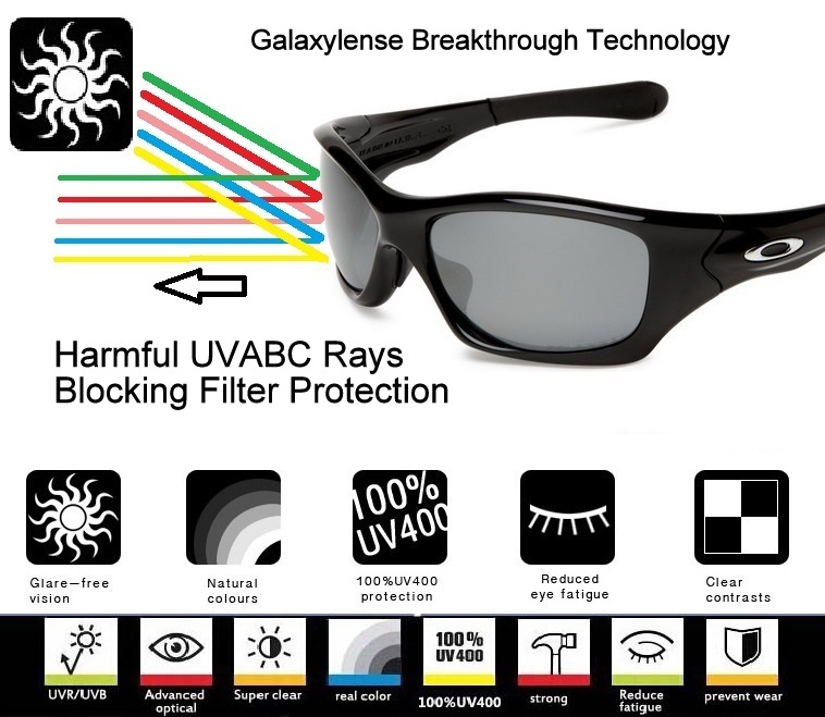 Galaxy Replacement Lenses For Oakley Radar EV Path Sunglasses Multi-Selection