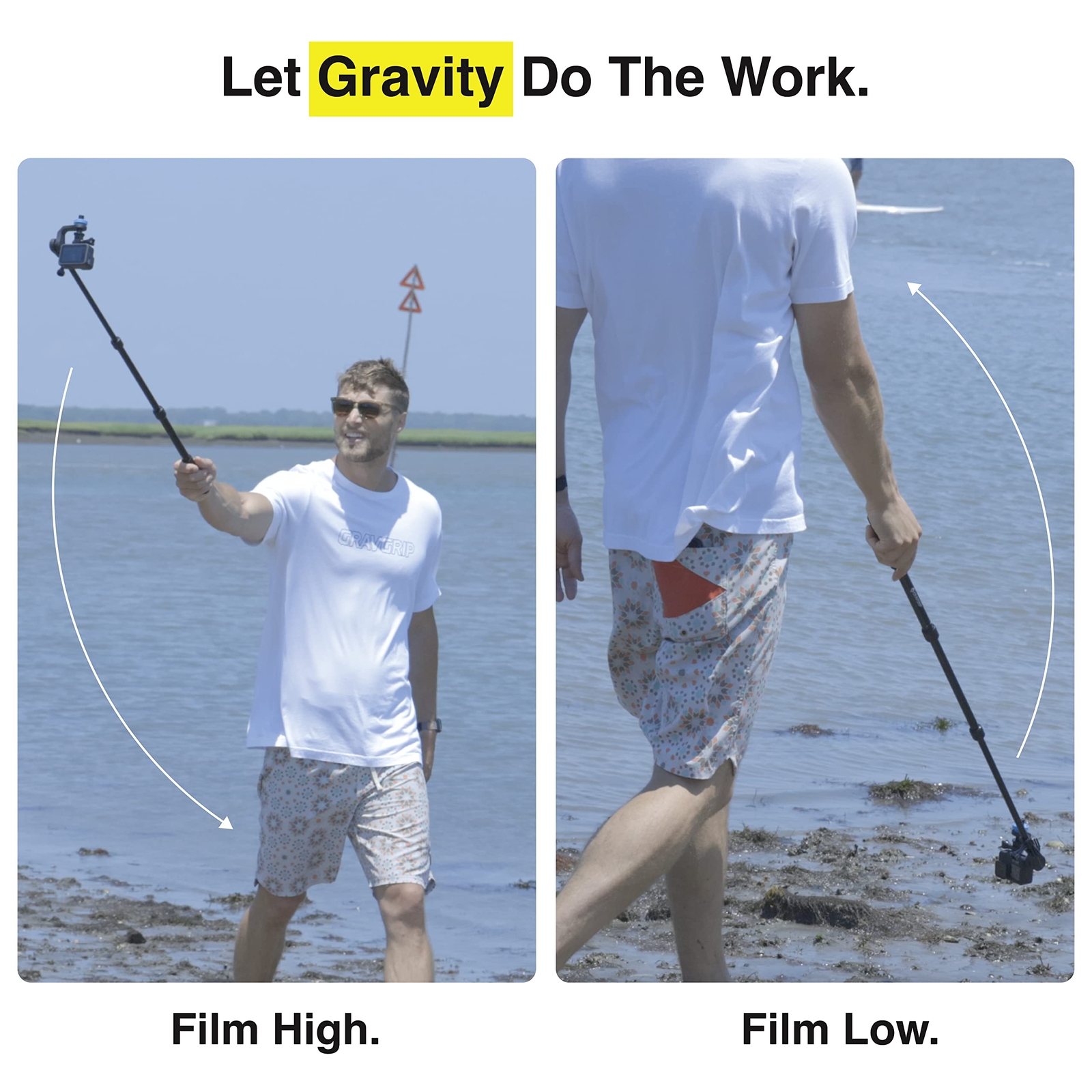 GRAVGRIP V2 Hydraulic Leveling Mount for Action Camera GoPro DJI Insta360