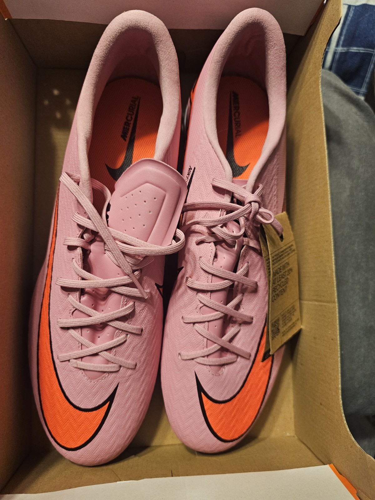 Nike Zoom Vapor 16 Academy TF FQ8449 600 Flamingo Pink Black Orange Shoes Sz 13
