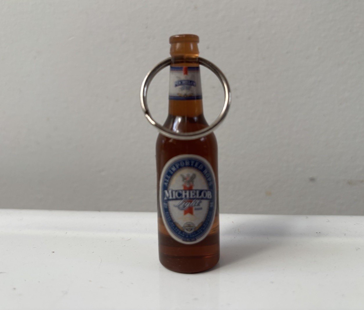 Michelob Light Beer Bottle Opener Keychain Barware