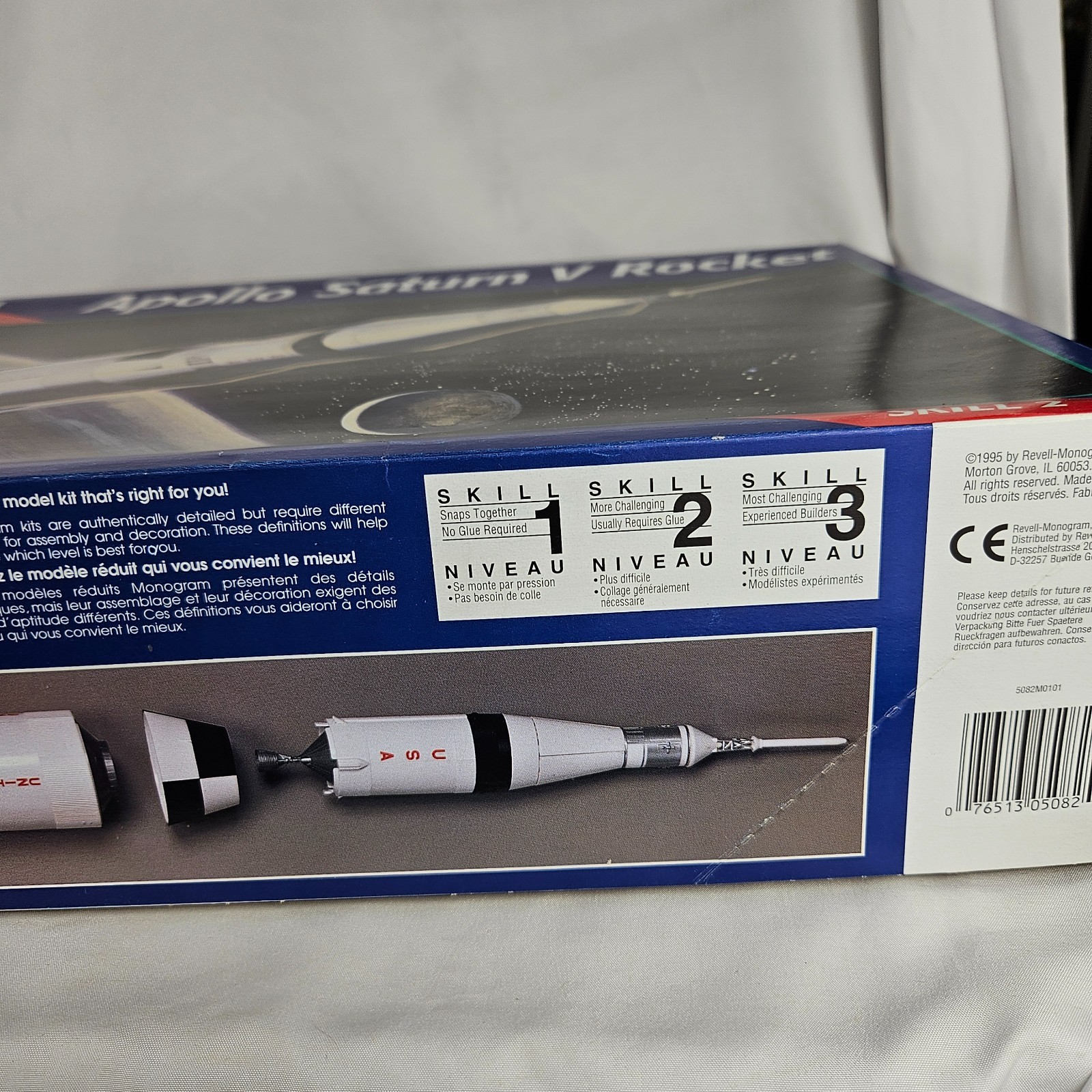 Monogram Apollo Saturn V Rocket 1/144 Scale Plastic Model Kit