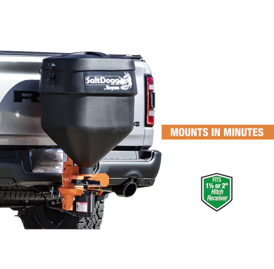 Buyers Products 274lb Tow Behind Spreader Hitch Mount Salt Spreader