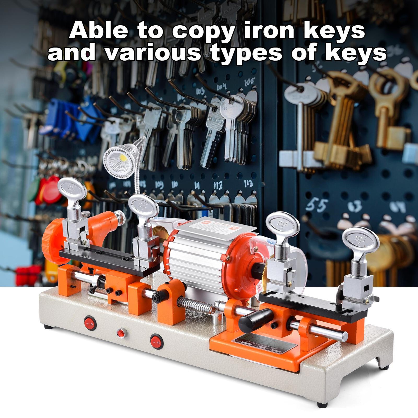 Two-sided Key Cutting duplicating Machine Cutter Car Key Copier Locksmith Tools-