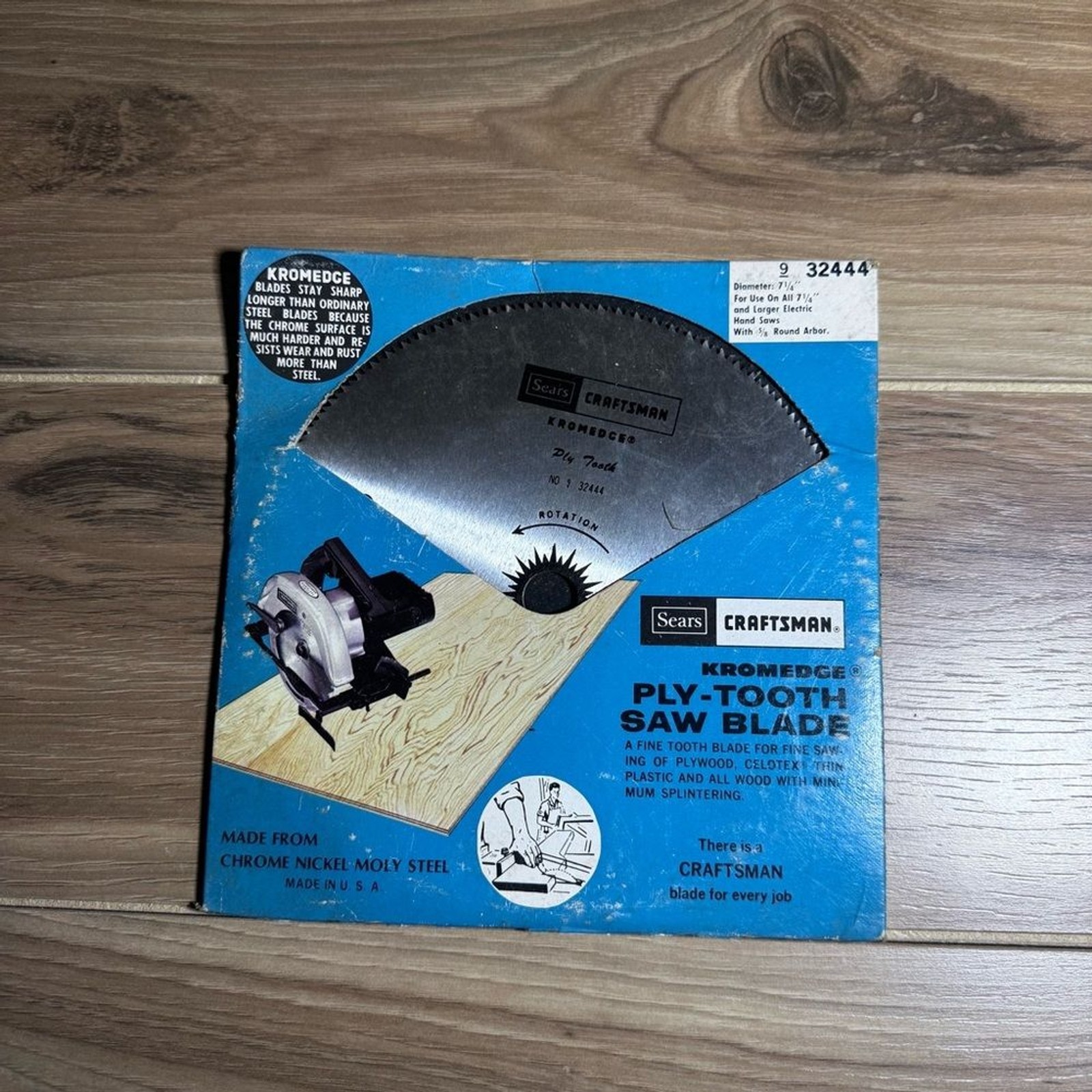 Sears Craftsman Kromedge Saw Blade 7-1/4" 32444 Ply-Tooth Industrial