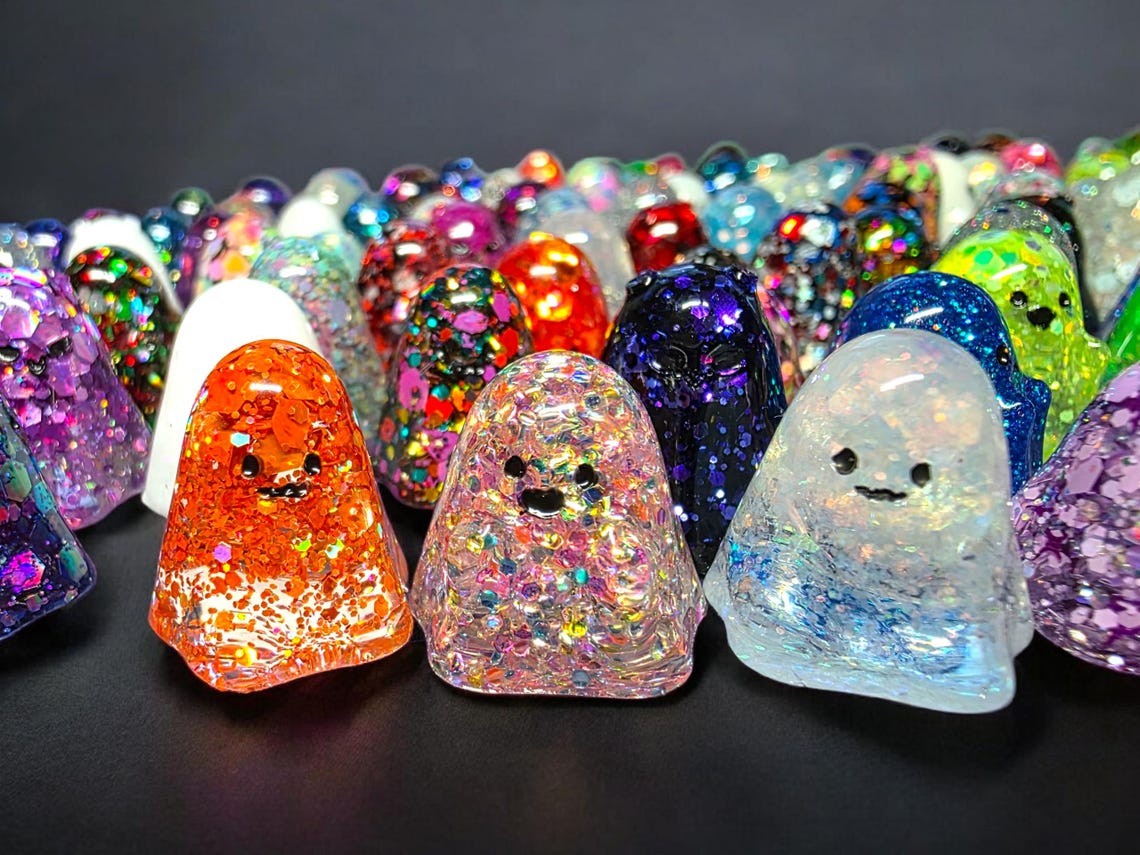 Lucky Dip Mini Resin Ghost Figurines | Mystery bag of ghosts