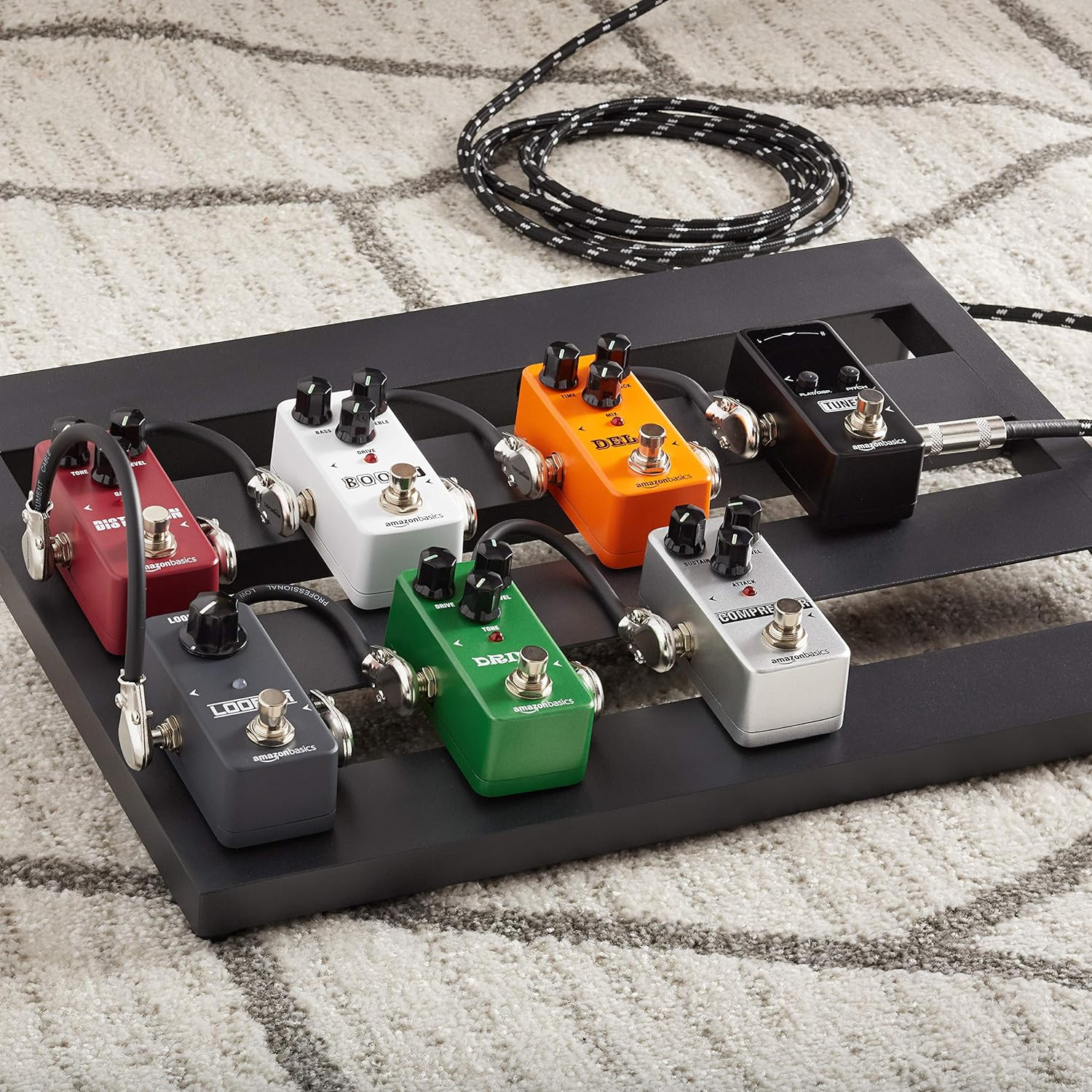 Compressor Guitar Pedal, Fully Analog Circuit with True Bypass, Silver