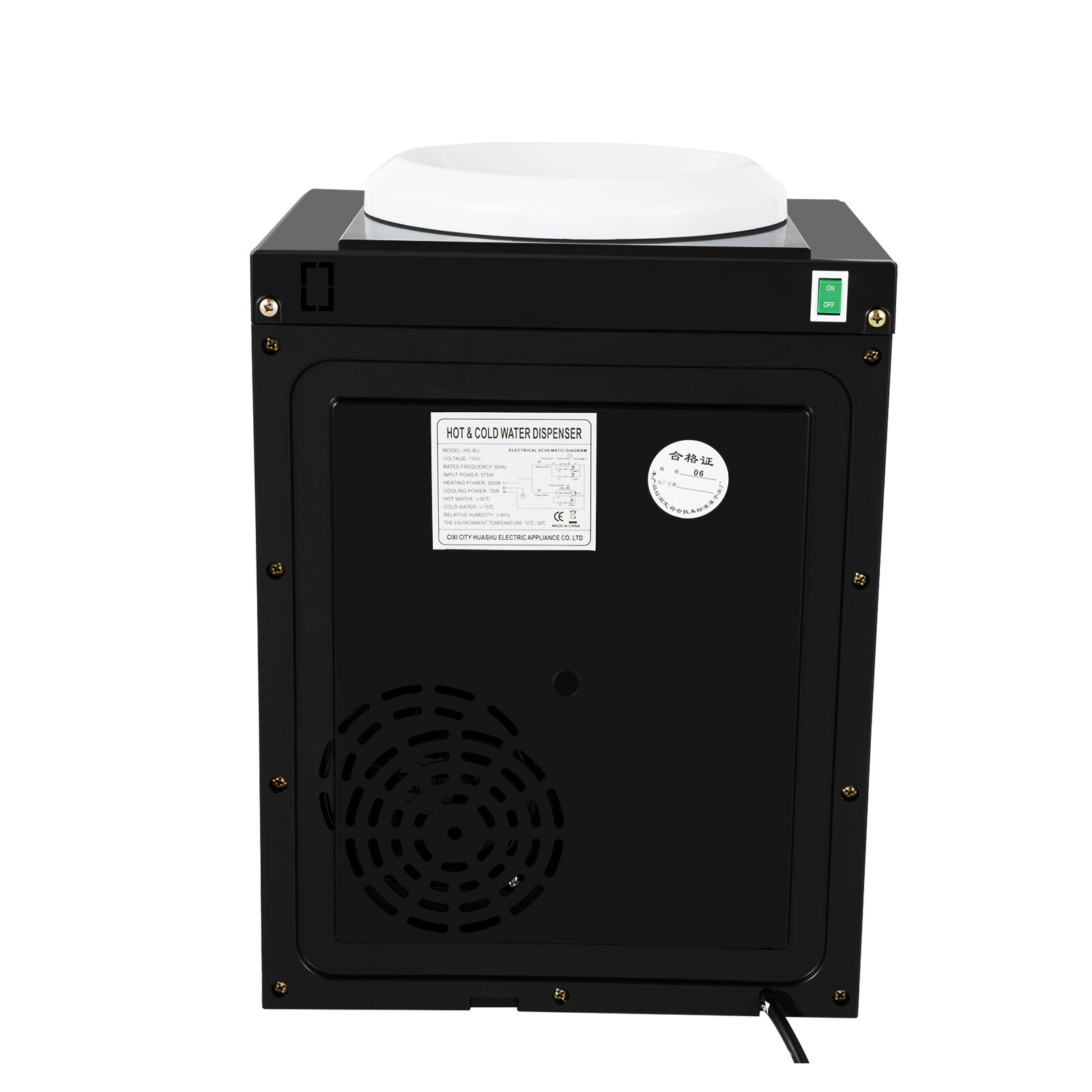 Top Loading Countertop Water Dispenser Hot Cold Water Cooler Drinking Machine US