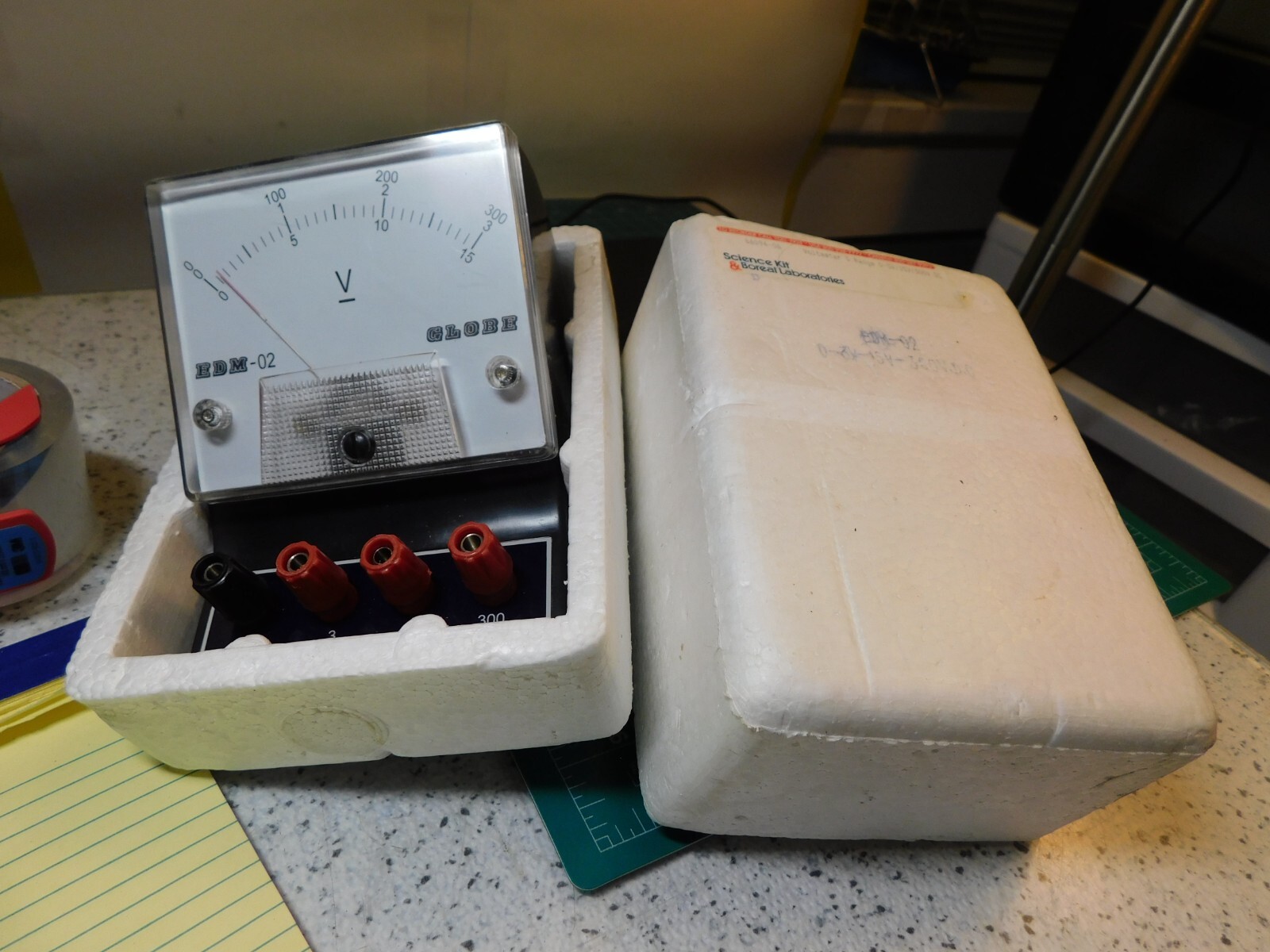 Science Kit & Boreal #66094-06 Voltmeter-3-Range 0-3V/15V/300V DC