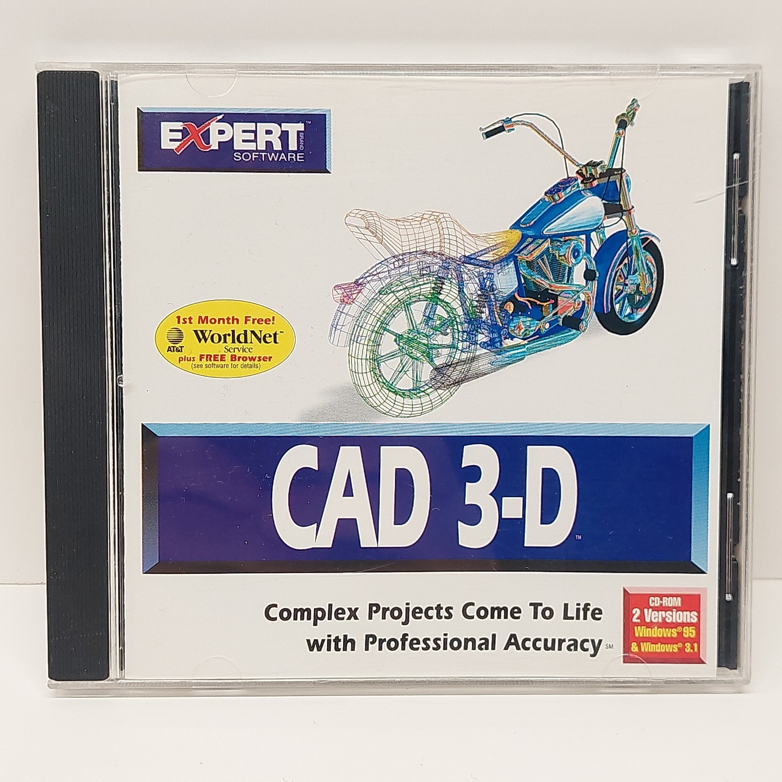 Vintage Expert Software CAD 3-D (PC CD-ROM, Windows 95/3.1) Free Shipping