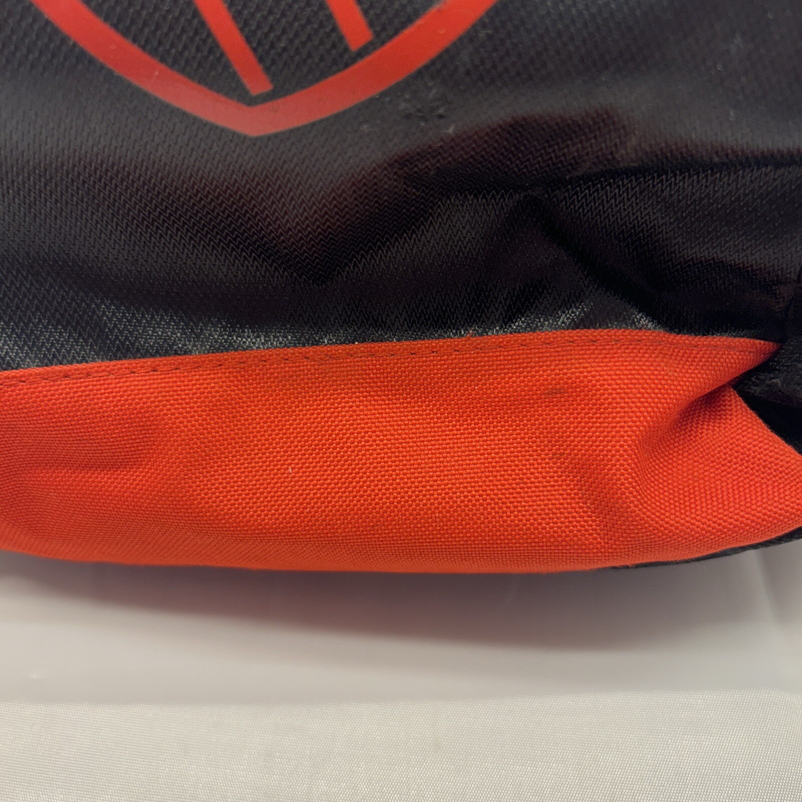 K Swiss Red & Black Backpack Classic Look Medium Size 15" x 17" Several Pockets