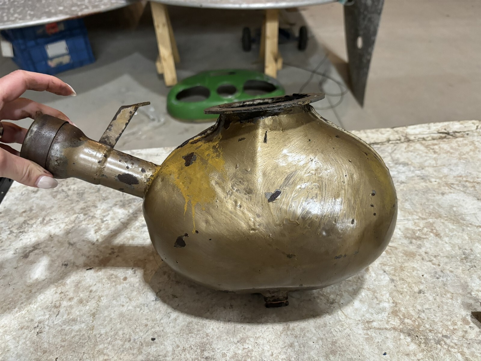 Continental C-75 C-85 Oil Sump Kidney Assembly Tank Reservoir A-65