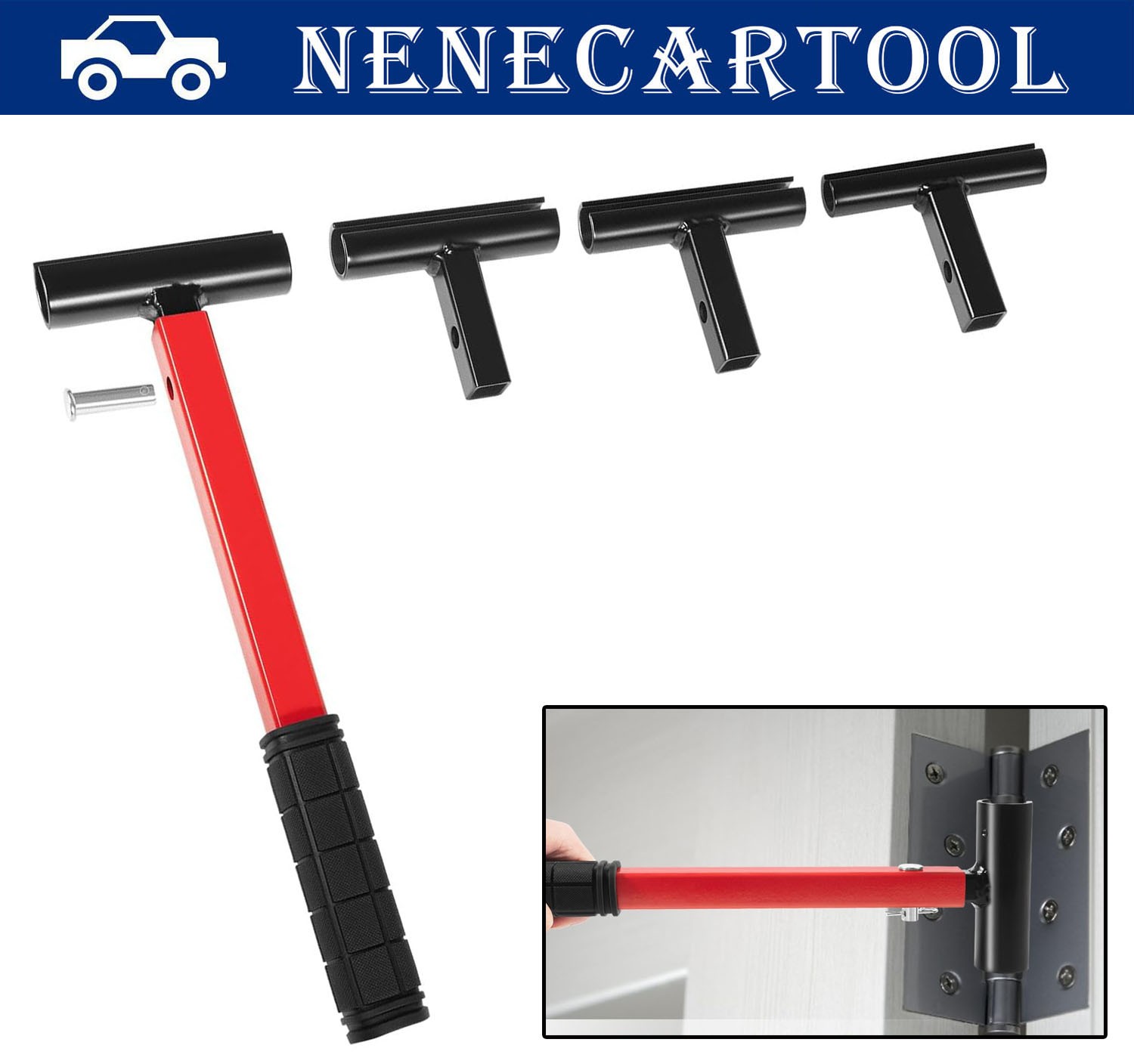4 in 1 Hinge Gap Adjusting Wrench Set w Rubber Grip For Round Bolt Hinged Doors