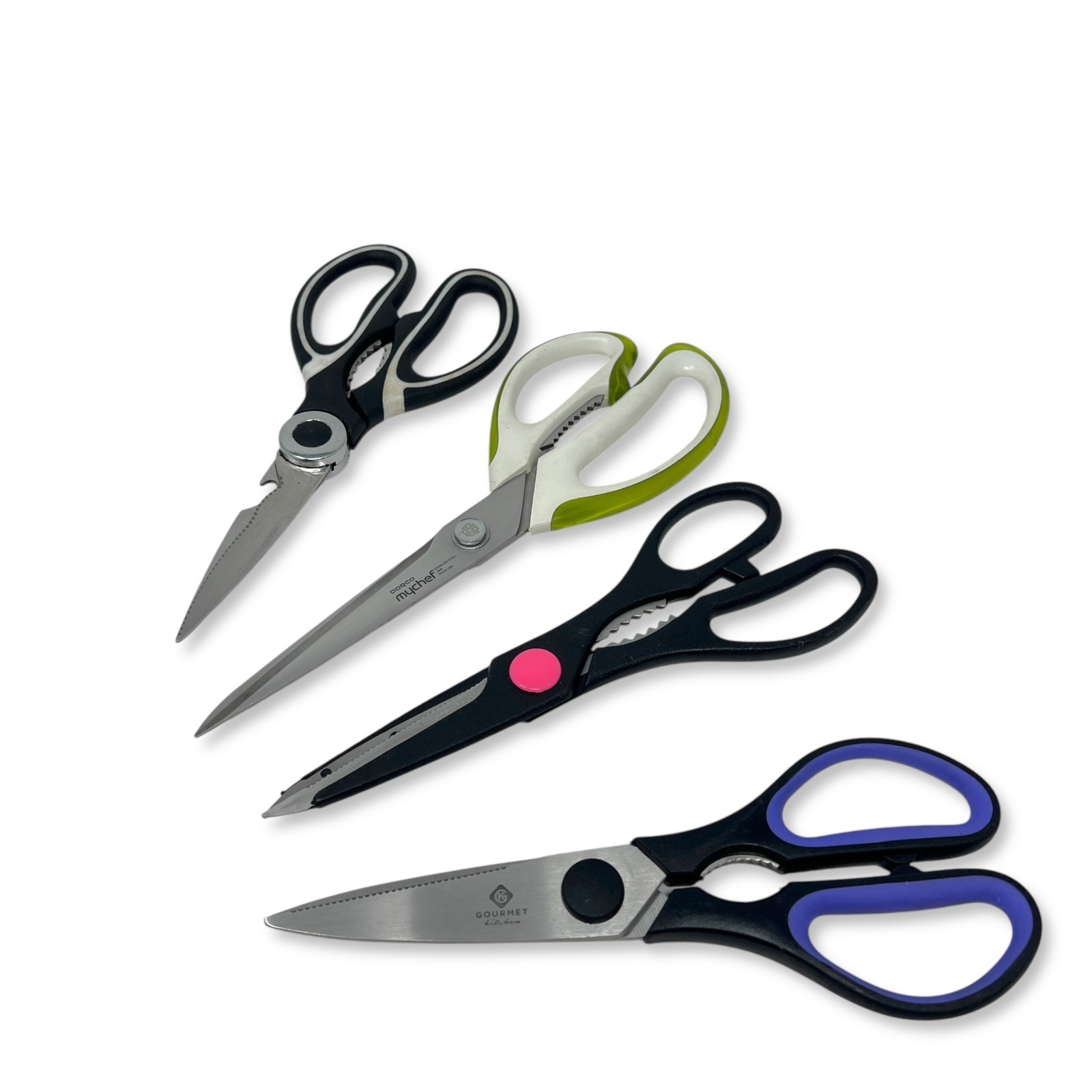 Dorco, Gourmet Kitchen & Unbranded Shears Set, Mixed Kitchen Scissors, 4 Pcs