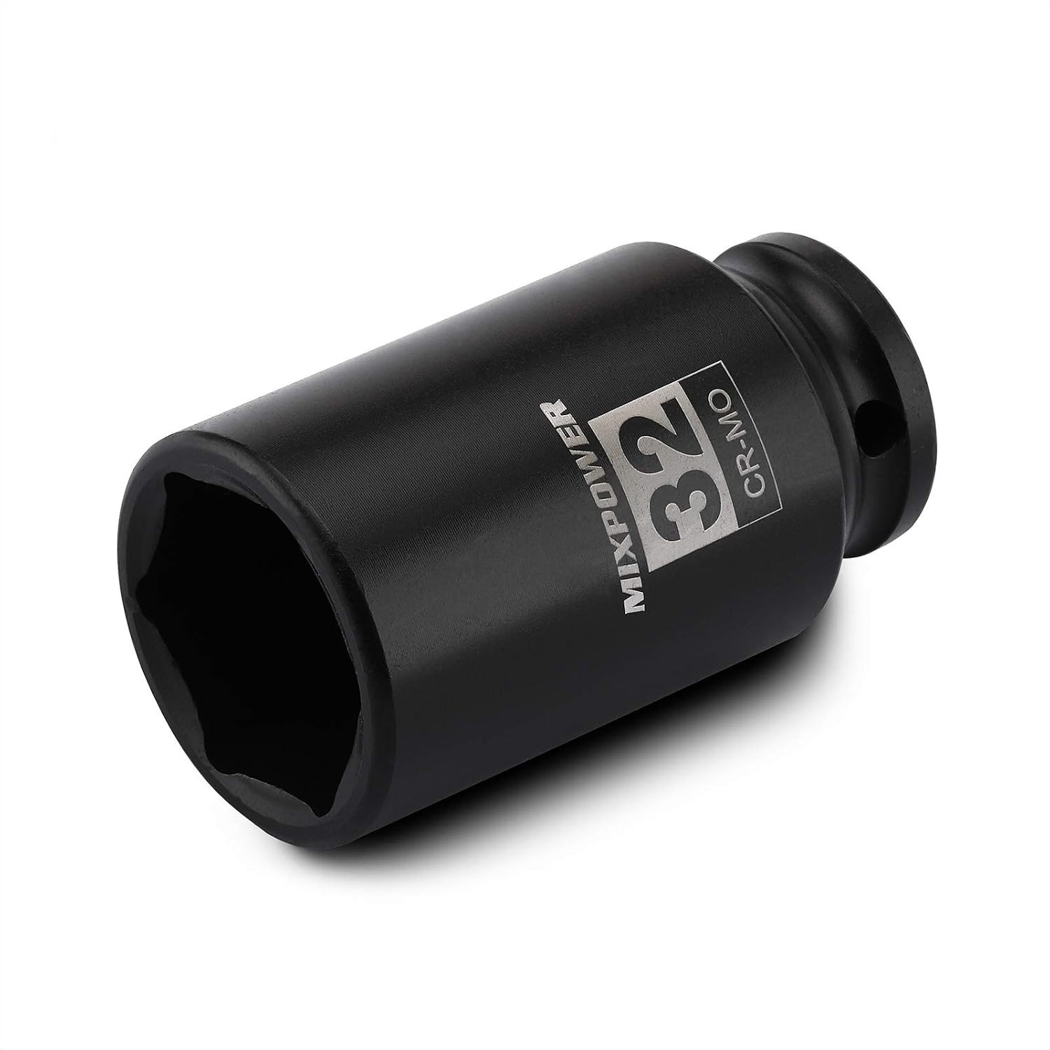 1/2" Drive Deep Impact Socket, 32mm CR-MO with Black Phosphate Finish