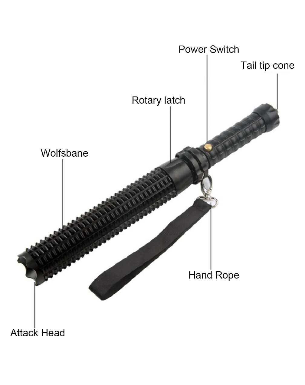 Flashlight Rechargeable Zoom Security Tactical Torch Camping Lamp