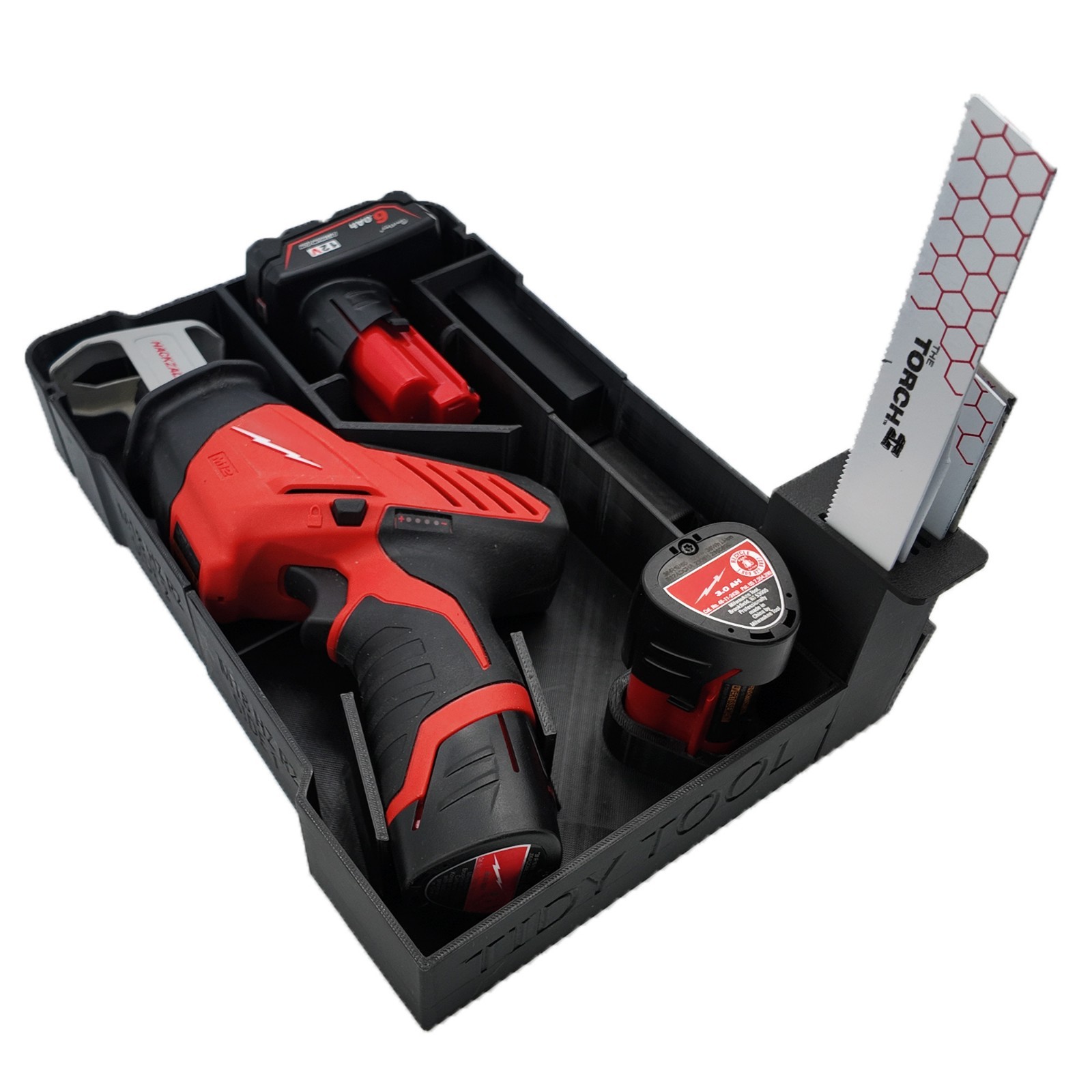 M12 Hackzall Organizer for Milwaukee Compact Packout insert 2520 and 2540