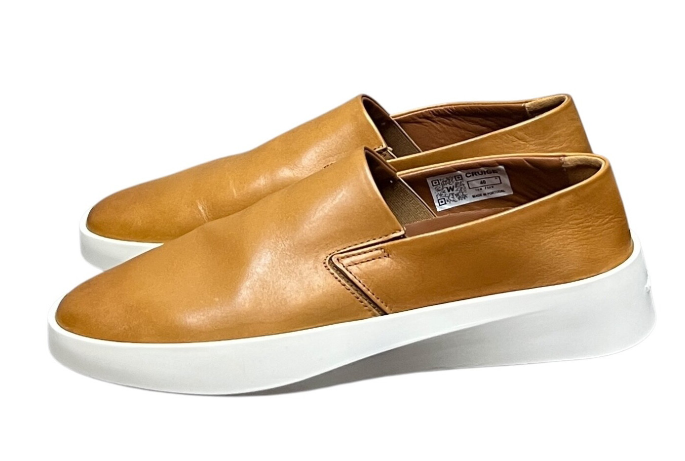 Wolf And Shepherd Cruise Slip-On Sneaker Women's US 9 EU 40 Honey Brown Leather
