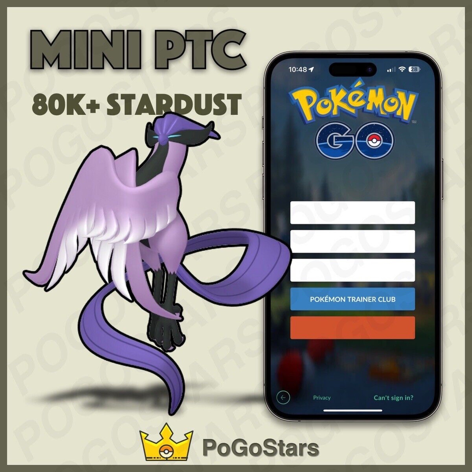 Pokémon PTC GO - Articuno Galar - 80K Stardust✨Read Description✨