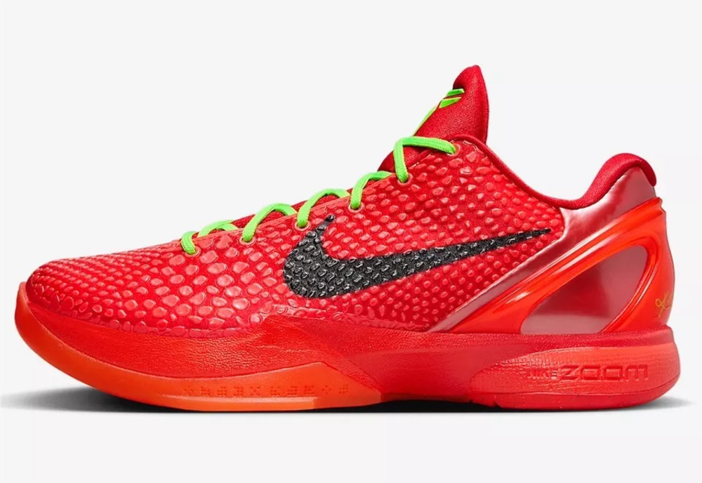 Kobe 6 Protro Reverse Grinch FV4921-600 Men's Size 7-13