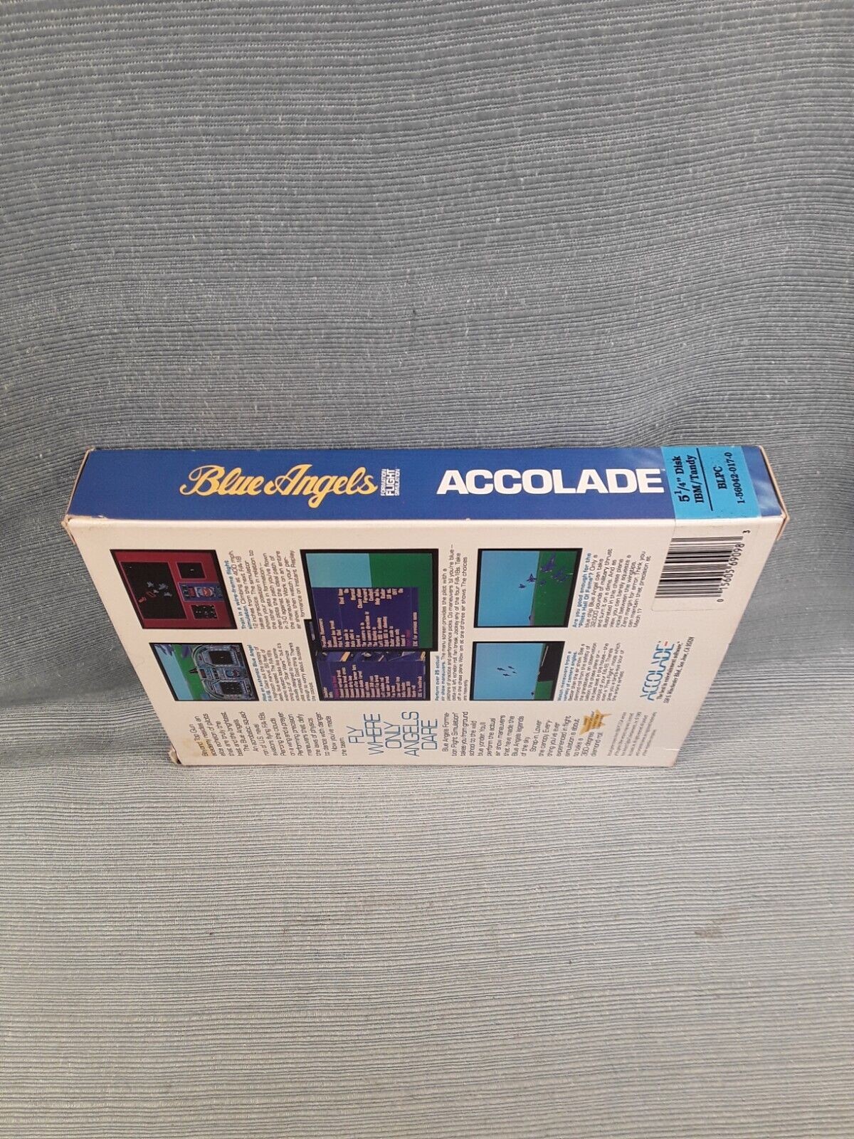 1989 Accolade Blue Angels Formation Flight Simulation IBM PC Floppy - Complete