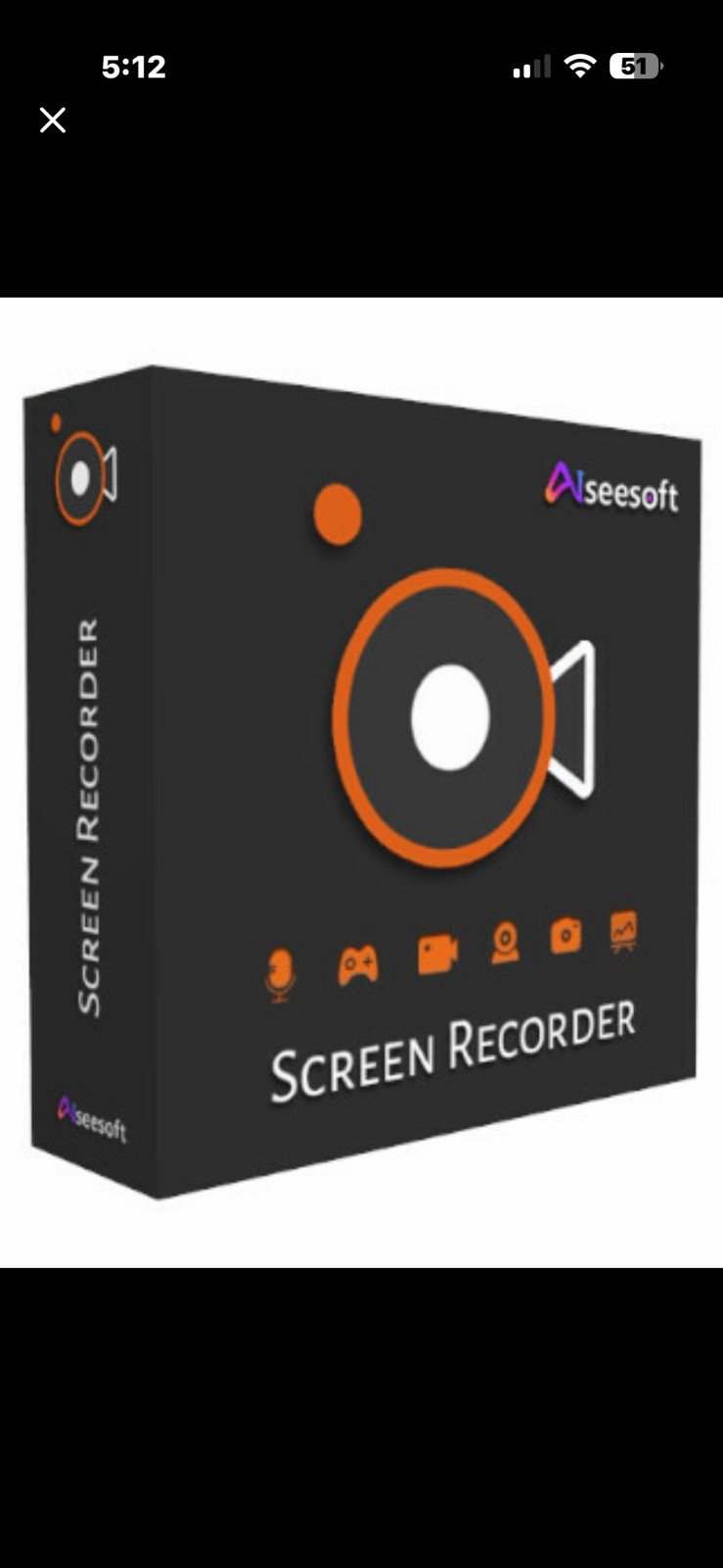 Aiseesoft Screen Recorder (1 PC/Mac - 2 Years)