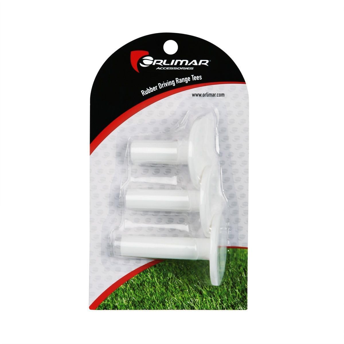 Orlimar Rubber Driving Range Golf Tees for Range Mats or Simulator (3 Pack Assor