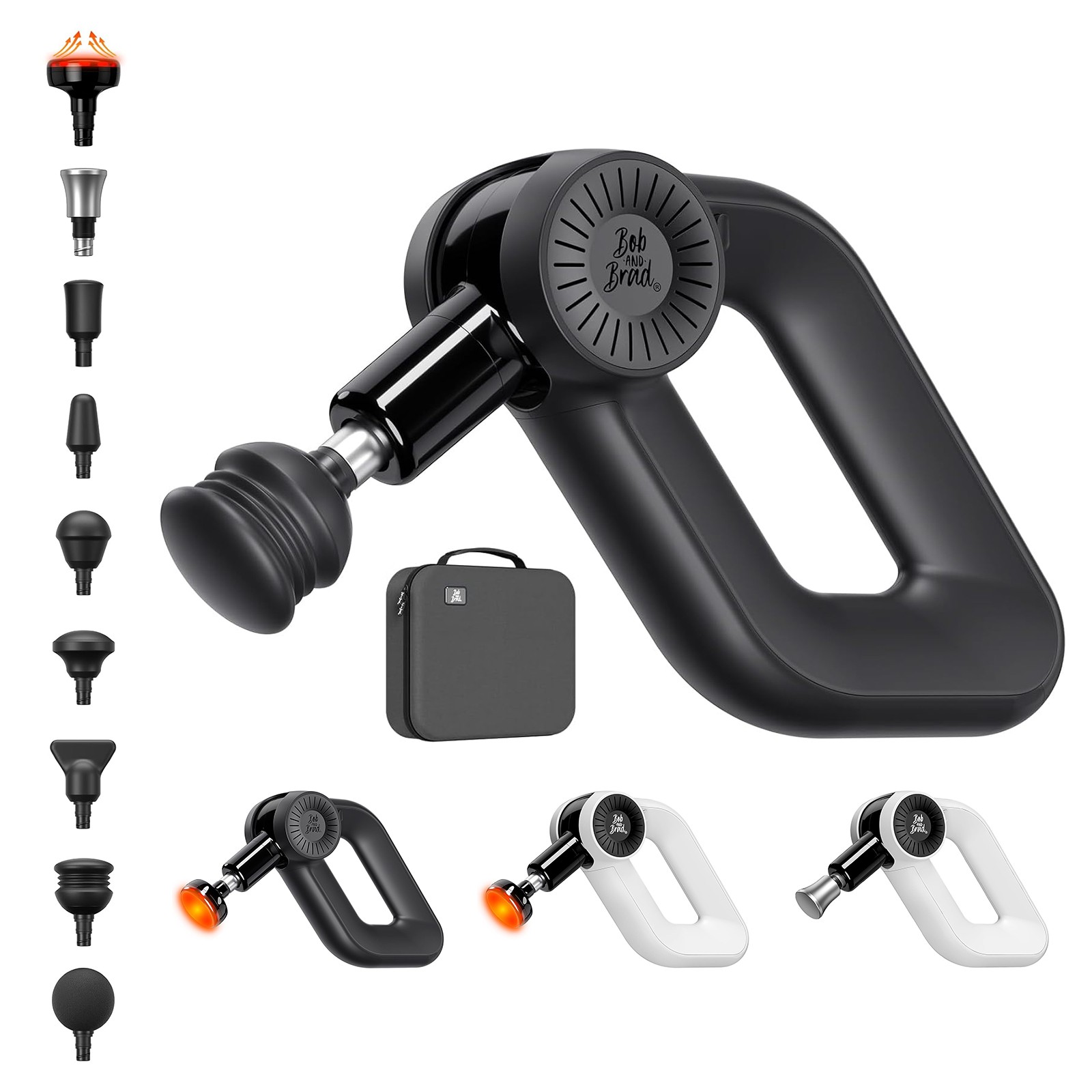 D6 Heated Massage Gun Deep Tissue 16mm Amplitude Muscle Treatment for Athletes