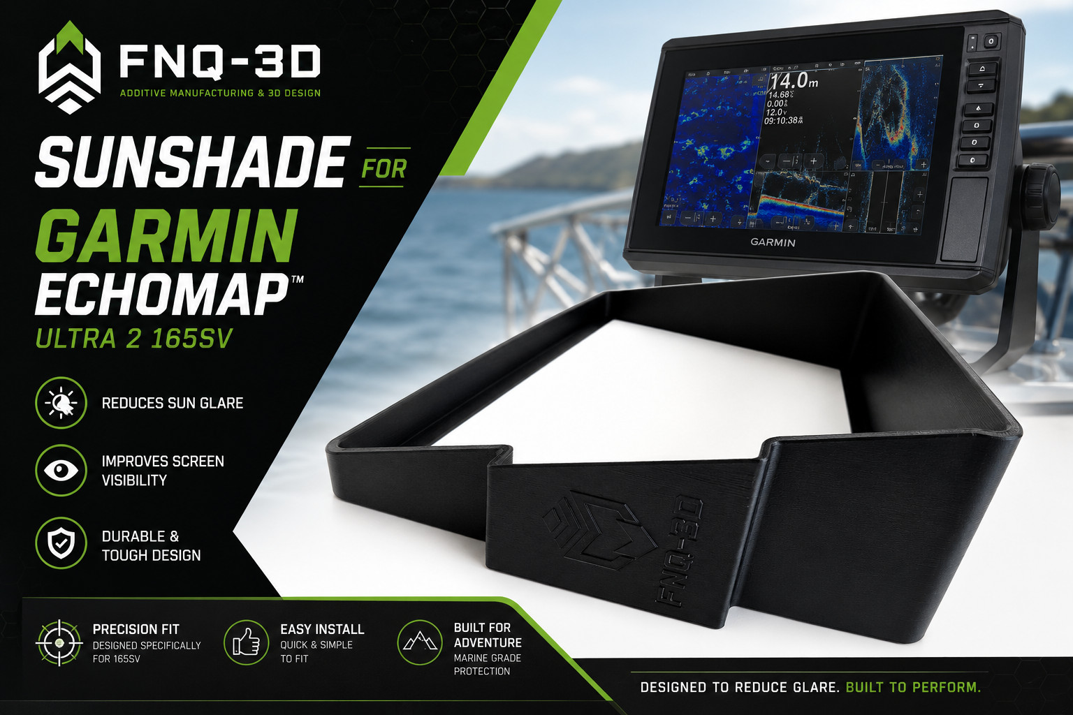 Garmin ECHOMAP Ultra 2 165SV Sunshade/anti-glare Screen Cover UV Protection
