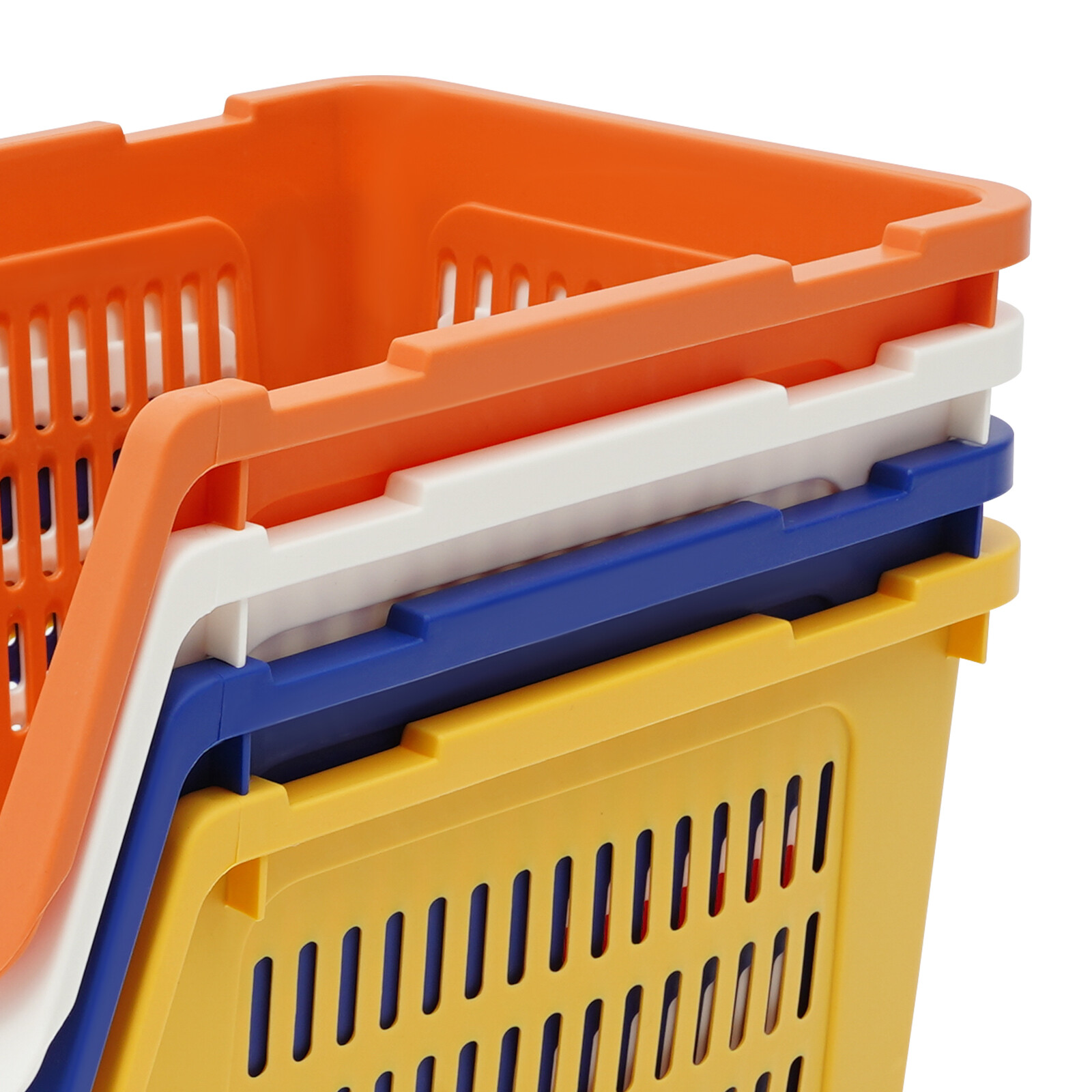 4 PCS Stacking Storage Baskets Stackable Organizing Bins Household Holding Cases