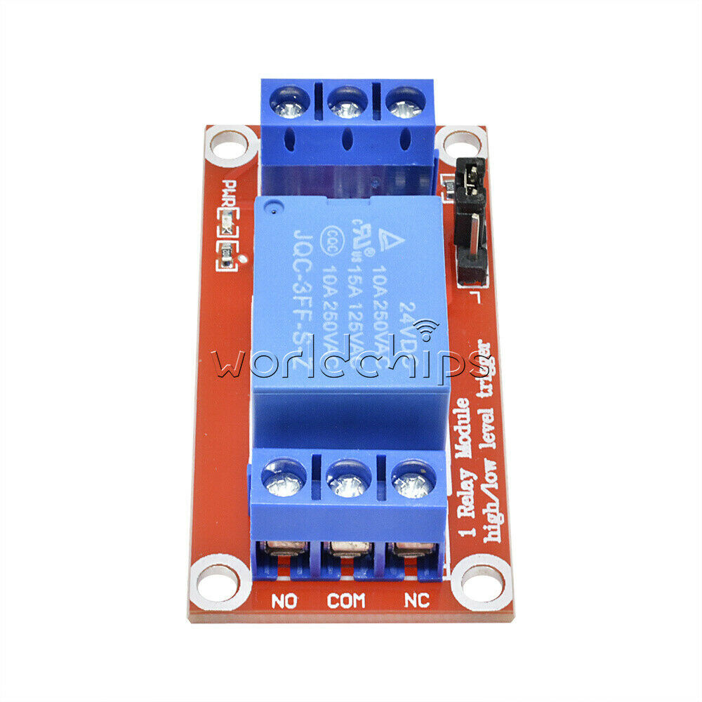 DC 24V 1 Channel Relay Module with Optocoupler H/L Level Trigger for Arduino