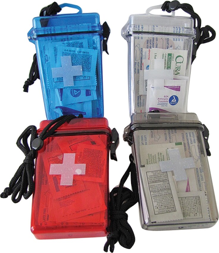 Elite First Aid Mini Assorted Kit Creams Strips Wipes Relievers Instructions