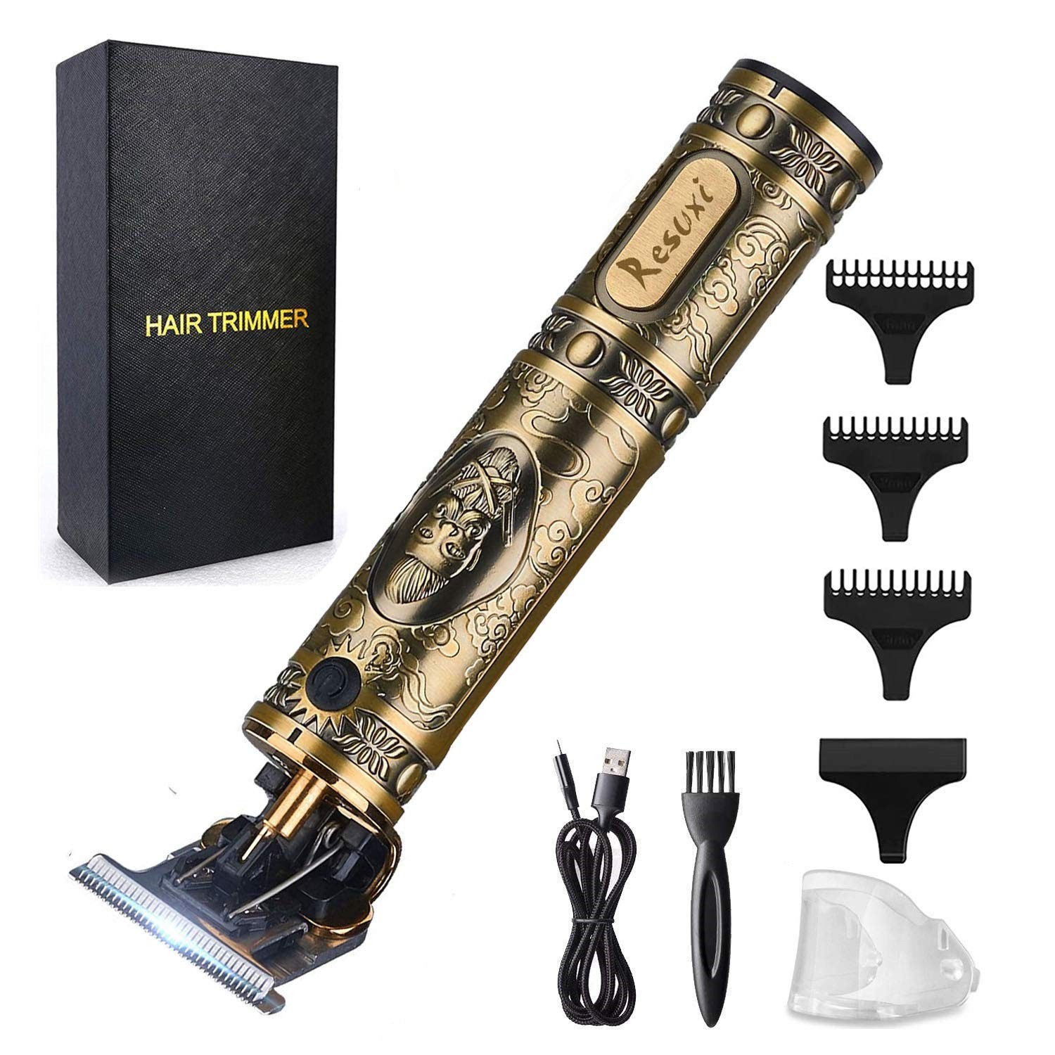 Resuxi Cordless Hair Trimmer For Men, Professional Electric Hair Clipp